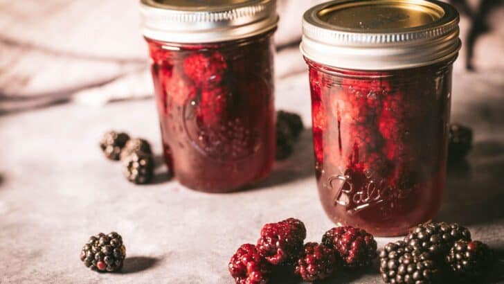 Canning blackberries at home is easy and they hold up surprisingly well to the canning process.