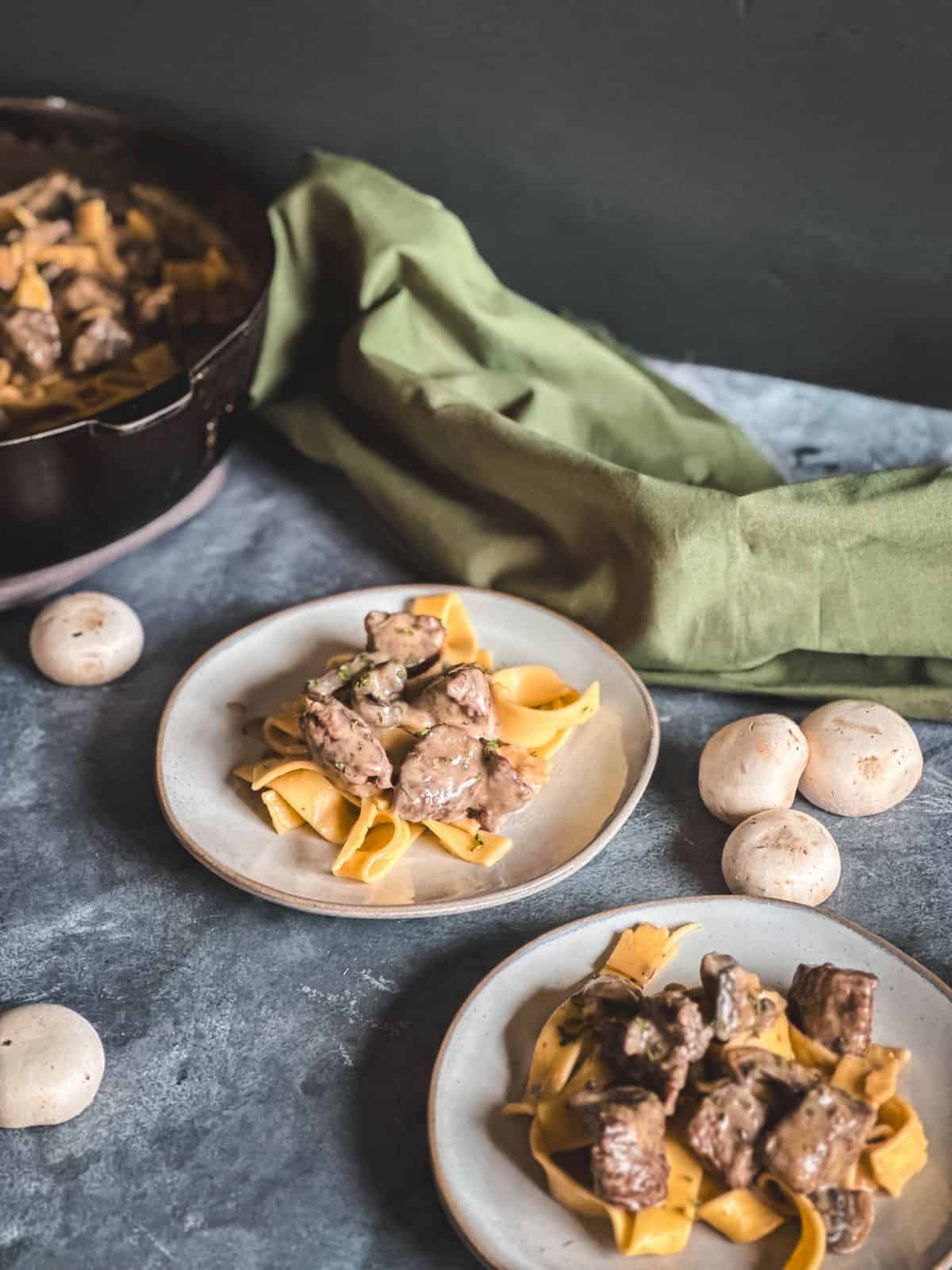 Creamy Venison Stroganoff Recipe With Mushrooms | The Rustic Elk