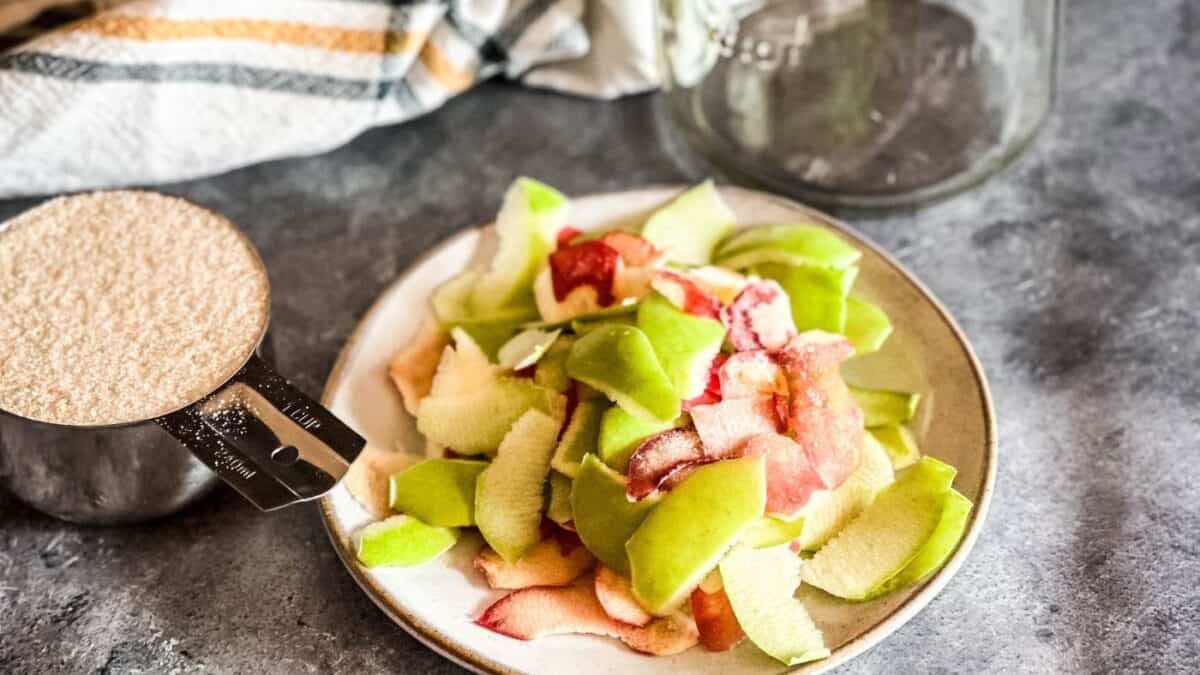 How To Make Apple Cider Vinegar From Scraps | The Rustic Elk