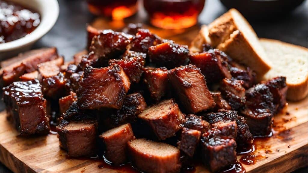 How To Make The Best BBQ Smoked Brisket Burnt Ends | The Rustic Elk