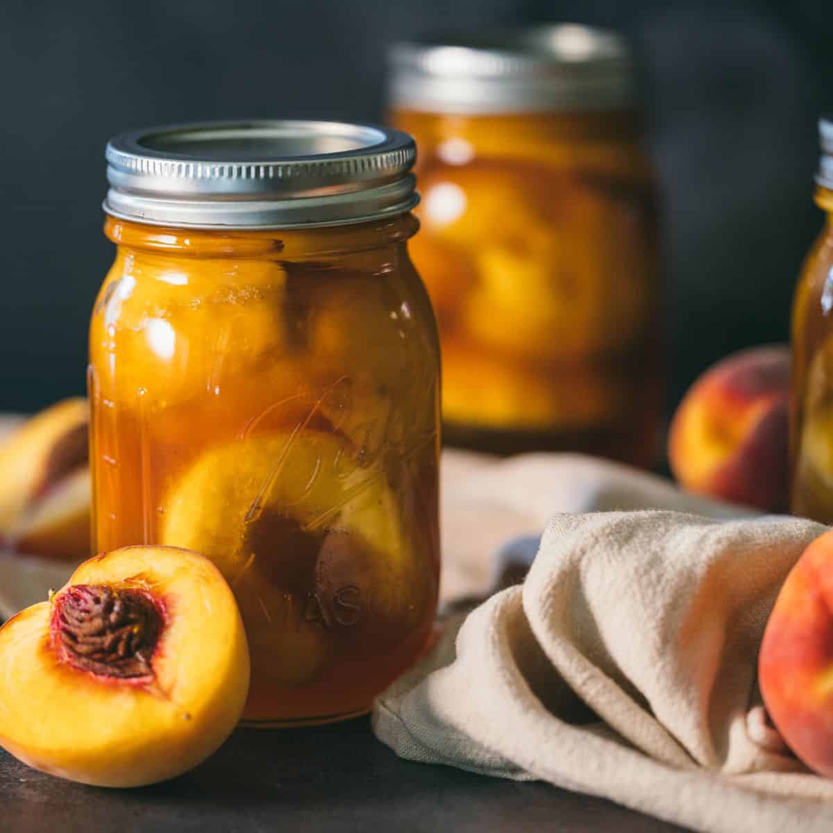 Canning Peach Sweet Tea The Rustic Elk
